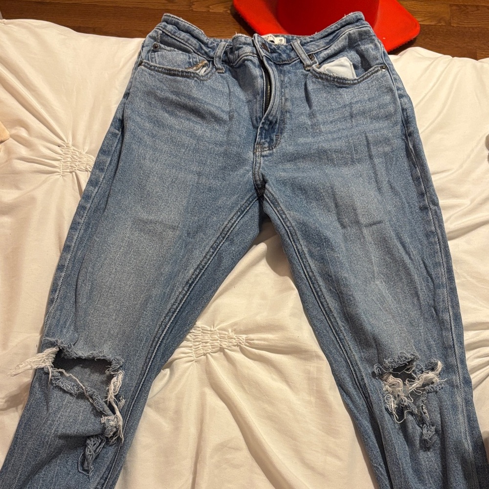Abercrombie & Fitch Light Blue Boyfriend Jeans